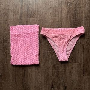 Triangl Remi Flamingo Bikini Bottom & Bag